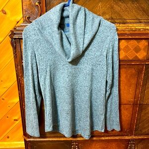 Apt. 9 Cowlneck Sweater PXS blue and black